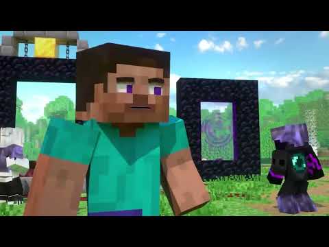 Squared Media! Player VS Piglin BLOOPERS - Alex and Steve Life (Minecraft Animation)