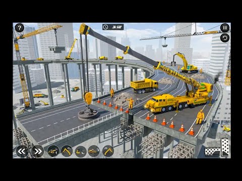 Mega City Underpass Bridge Road Building Construction Simulator - Android GamePlay