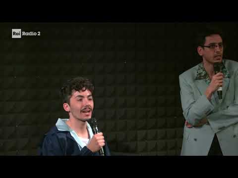 Valerio Lundini e Fulminacci a Rai Radio 2 - commento esisibizione a Sanremo