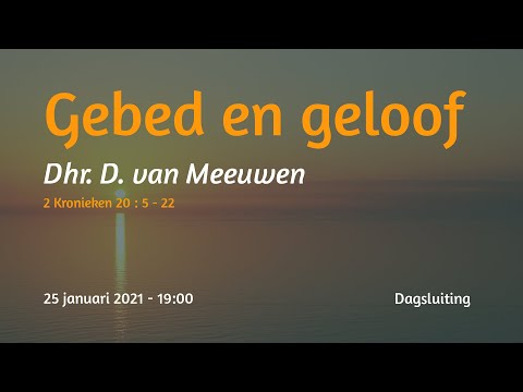 Dagsluiting 2 Kronieken  20 - Dhr. D. van Meeuwen