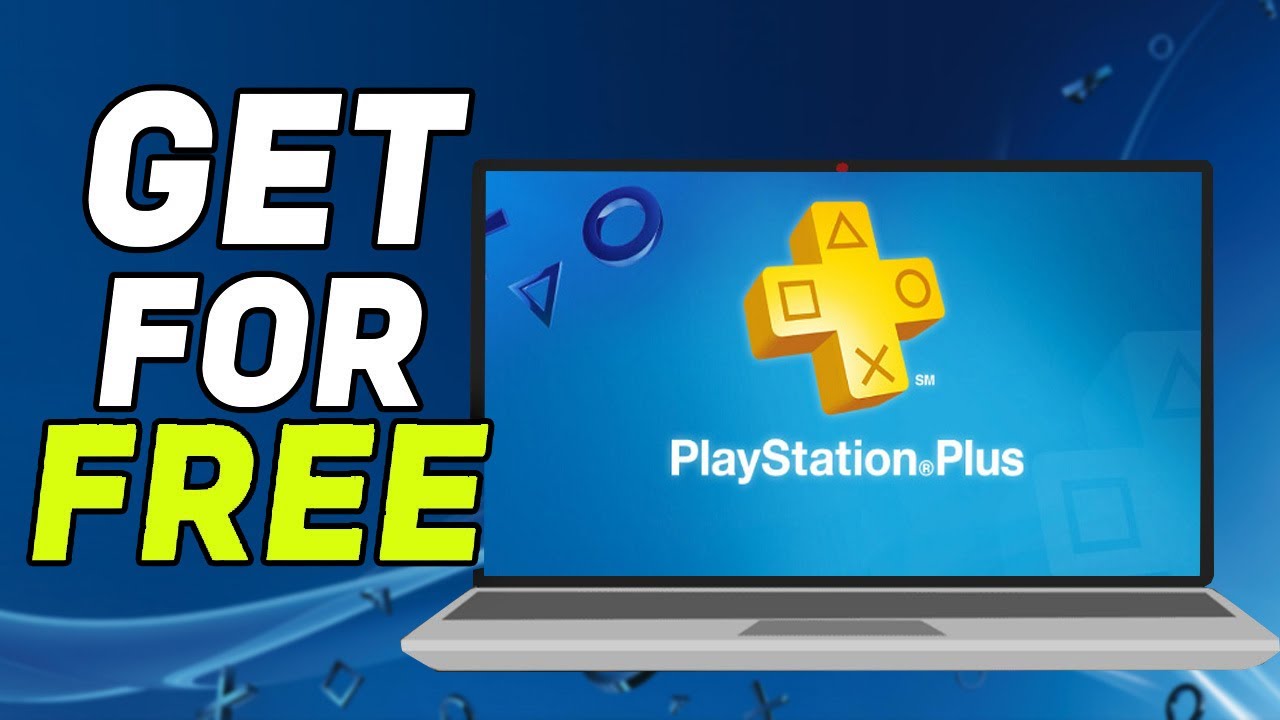 PlayStation Plus logo on a console screen, indicating a subscription service for free games and online play.