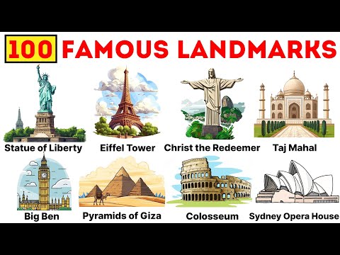 100 Famous Landmarks | Landmarks of the World | Most Famous Landmarks around the world