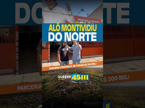 PARCERIA FORTE E R$ 300 MIL PARA MONTIVIDIU DO NORTE! 🤝🚜  Clécio Alves 4️⃣5️⃣1️⃣1️⃣1️⃣