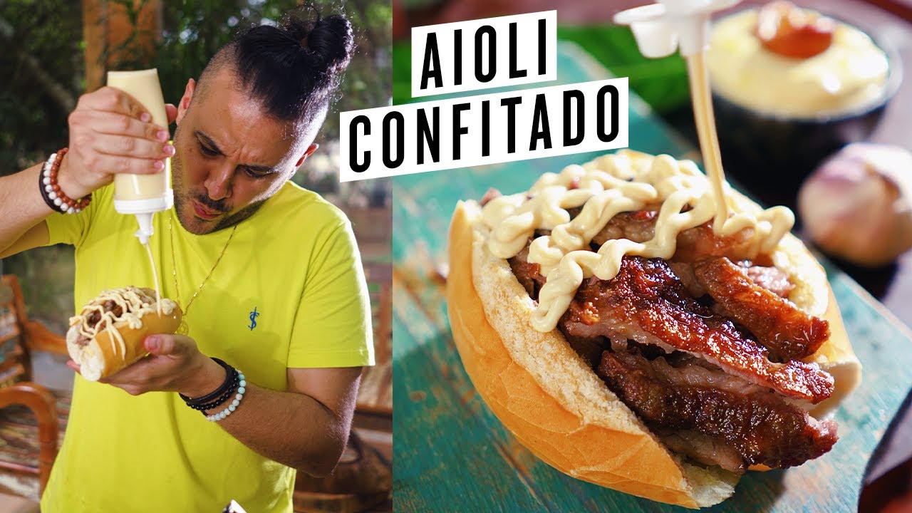 O MELHOR MOLHO DE ALHO PRO CHURRASCO - AIOLI CONFITADO