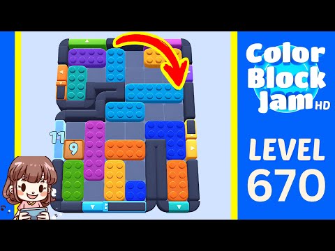 Color Block Jam Level 670 Solution Walkthrough