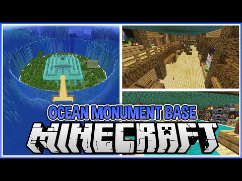 Turning a Minecraft Ocean Monument into a Base!