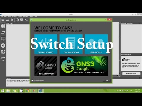 A Quick Setup of Switch on A New Version of GNS3 (ver 1.2.3) Video