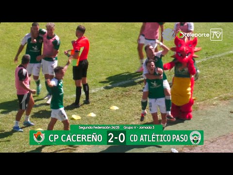 Resumen: CP Cacereño - CD Atlético Paso (Segunda Federación Gr.V 24/25)