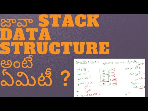 Stack Data Structure Implementation Push Method Data Structures In Telugu Java In Telugu