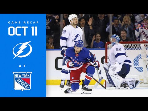 Lightning @ Rangers 10/11/22 | Tough Start.