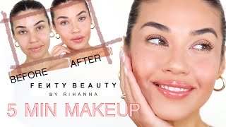 5 Min Makeup using ALL FENTY | Eman