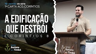 A edificação que destrói | 1 Coríntios 8:7-13 | #batistaemtimbo