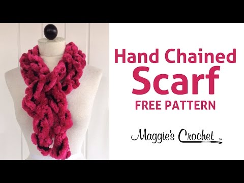 3 Minute Starbella Arctic Hand Chained Ruffled Scarf - Right Handed