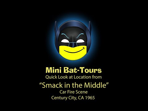 Mini Bat Tours - "Smack in the Middle" Car Fire Scene - Century City