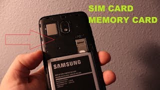 Samsung Express prime 3 How to remove and install sim card and memory card