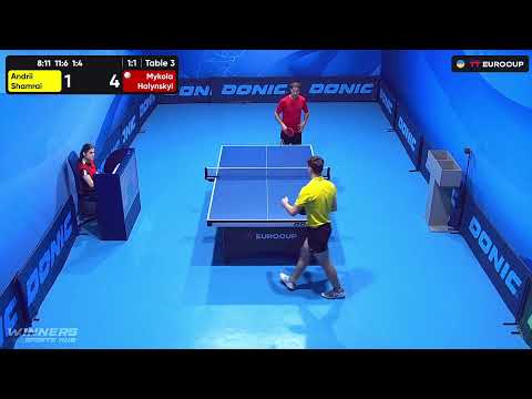 18:50 Andrii Shamrai  - Mykola Halynskyi 12.08.2023 TT Euro.Cup Ukraine Star. TABLE 3