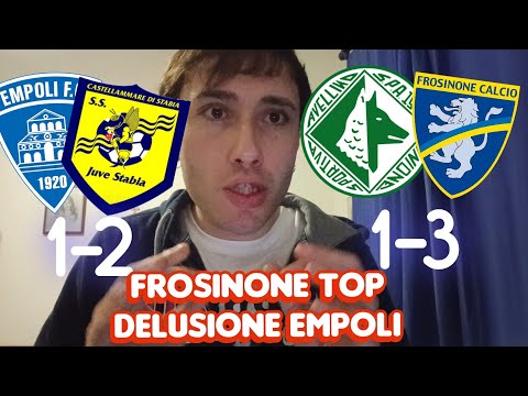 AVELLINO FROSINONE 1-3 e EMPOLI JUVE STABIA 1-2 ‼️FROSINONE MERITA LA SERIE A, DELUSIONE EMPOLI ‼️