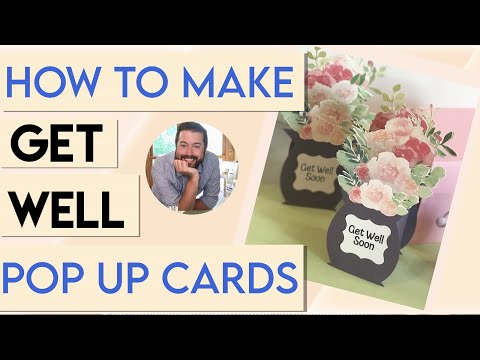 How to make Get well soon POP UP CARDS | pop up card...
