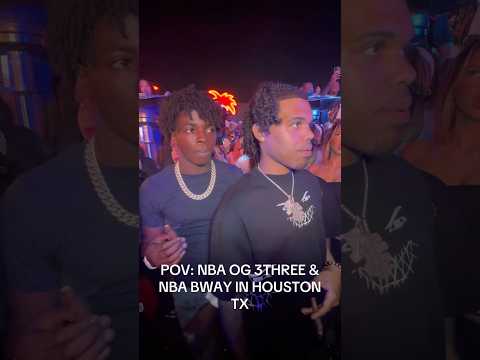 NBA YOUNGBOY BROTHER NBA OG 3 THREE & BWAY Together In Houston tx #fyp #viral #trending