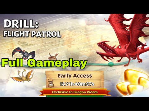 DRILL:FLIGHT PATROL Full Gameplay - New Gauntlet Event - Dragons:Rise of Berk