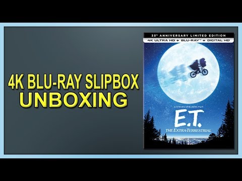 E.T. The Extra-Terrestrial 35th Anniversary Limited Edition 4K+2D Blu-ray Slipbox Unboxing
