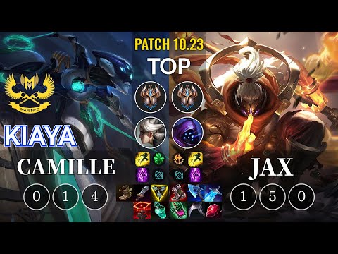 GAM Kiaya Camille vs Jax Top - KR Patch 10.23