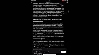 Differential equations Deep AI #chatgpt