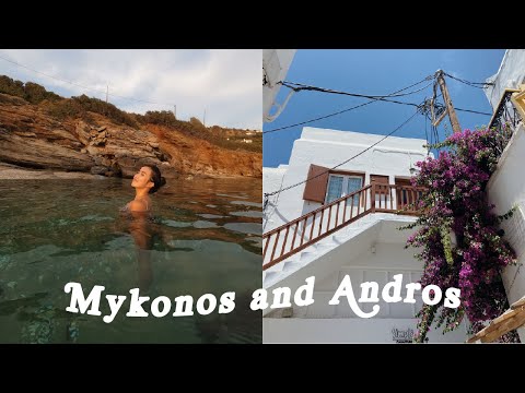Mykonos travel vlog + a ferry to Andros | greece diaries ep.7
