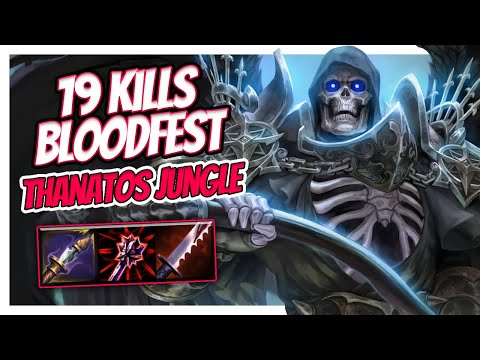 RIPPING TROUGH THE ENEMY TEAM! - Smite Ranked Thanatos jungle