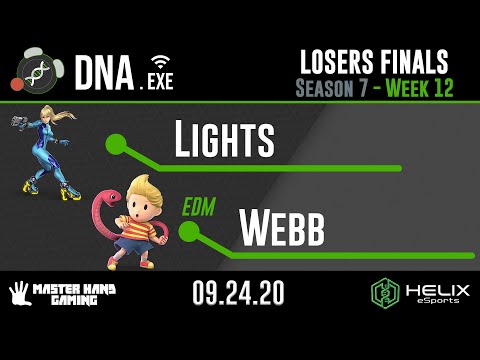 DNA.EXE S7:W12 - Lights (Zero Suit Samus) Vs. EDM | WebbJP (Lucas) - Losers Finals