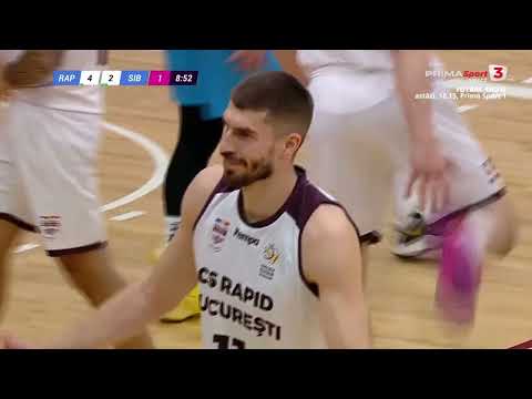 Baschet, Liga Naţională: Rapid - CSU Sibiu. Înregistrarea meciului decis în ultimele secunde