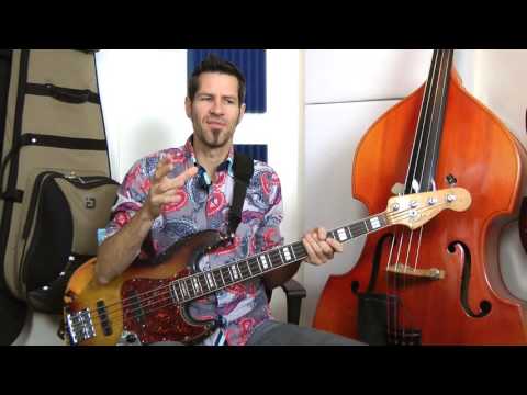 Blu0106 - Blues #6 (Jazz Blues) - German Bass Lesson Tutorial