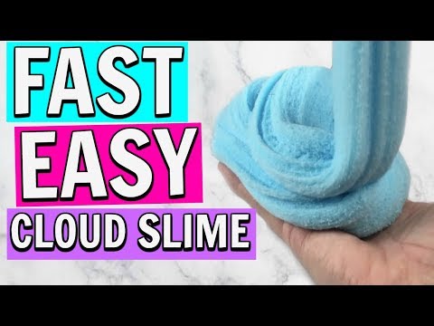 FAST EASY CLOUD SLIME RECIPE // NEW CLOUD SLIME...
