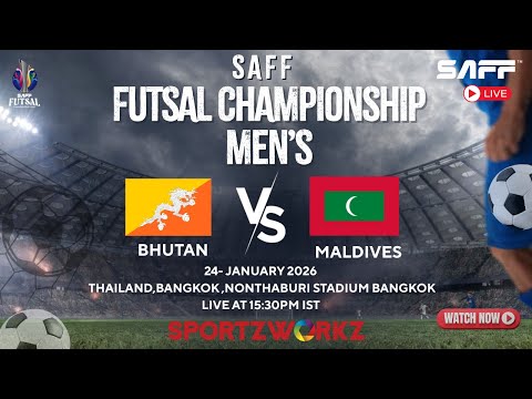 LIVE |SAFF Men’s Futsal Championship 2026 | Day 6 – Match 2 | Bhutan vs Maldives