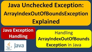 Download the video "Java Unchecked Exception: ArrayIndexOutOfBoundsException Explained"
