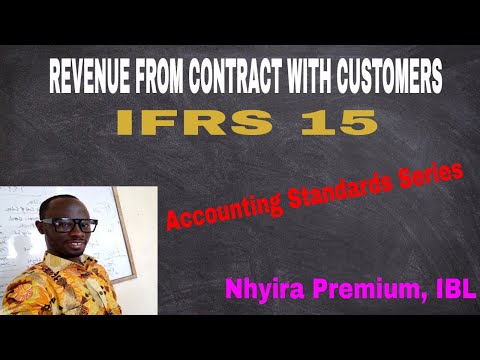Accounting Standard Lectures - IFRS15 Revenue from Contracts with Customers