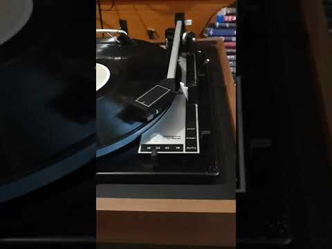 Old BSR turntable playing its 1st record in 20 years or more