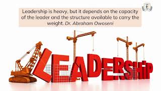 The Exceptional Leader Video Guide by Dr  Abraham Owoseni