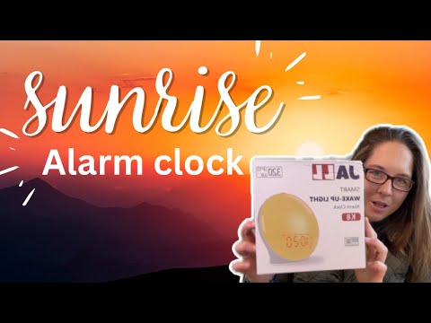 JALL sunrise alarm clock unboxing and setup: how to use your sunrise alarm clock
