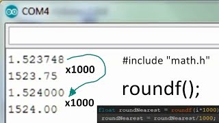 [SOURCE CODE] arduino round float to 2 or 3 decimal places