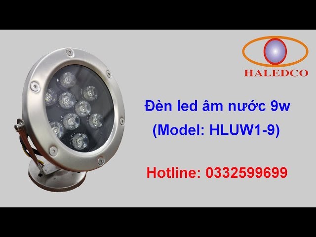 Đèn led âm nước HLUW1-9 RGB