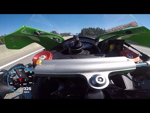 ZX10R vs S1000RR 2020/18/14 vs H2 - 320+ km/h