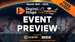 Introducing the FREE Digital Stage Summit - Helping you build your 'video first' online presence.