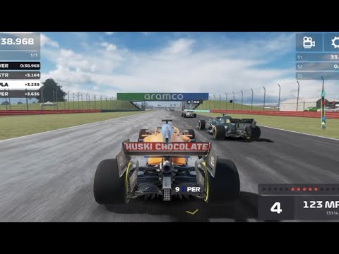 F1 gameplay on mobile /high graphics😍 //with (ios gamer)