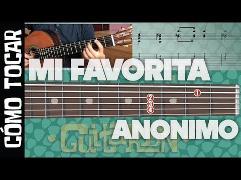 Tutorial - Cómo tocar Mi favorita Mazurca anónimo, con guitarra virtual,tab y partitura - Guitarbn