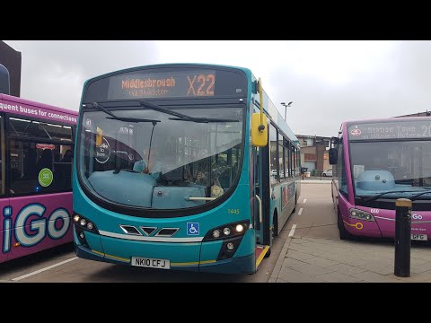 INSANE KICKDOWNS: Route X22 | NK10CFJ/1445 - Arriva North East: VDL SB200/Wright Pulsar 2