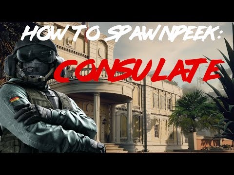 How To Spawnpeek Consulate! - Lock Them Out!! - Rainbow Six Siege