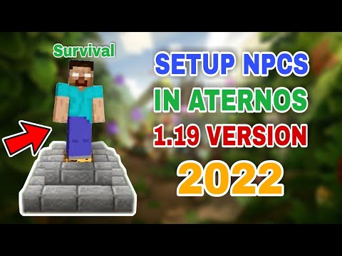 deepshubh73 - How To Add NPCS Plugin Like Hypixel In Aternos Server | Minecraft 1.19 | Click To Join For FREE 2022