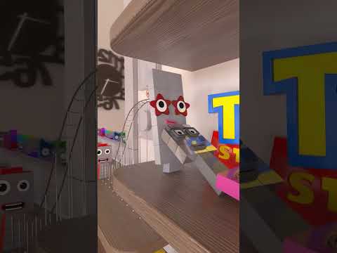 NumberBlock Sprunki 1 to 20 Domino Run! #sprunki #marblasmr #sprunkimod #numberblocks