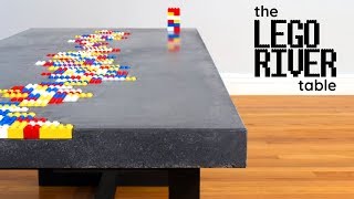 Concrete Coffee Table With LEGO Inlay